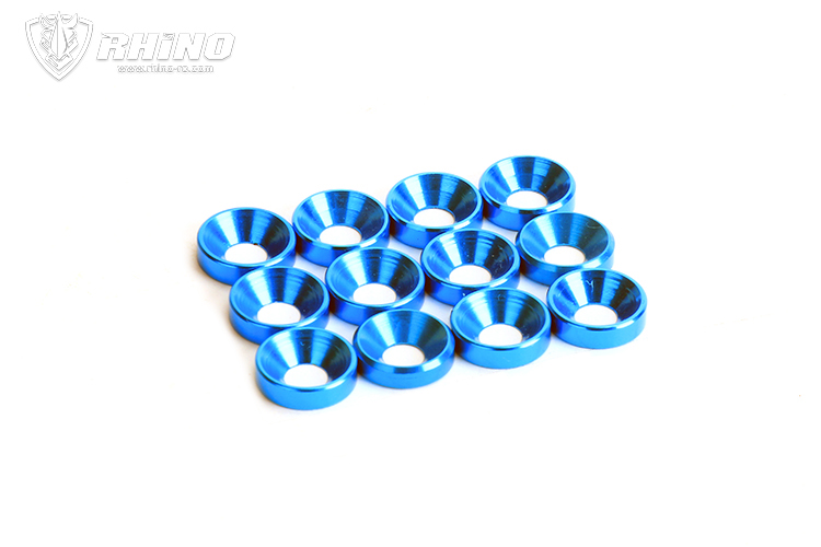 M4 Countersunk Washer (Light Blue) 12 pcs