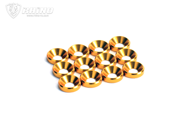M4 Countersunk Washer (Golden) 12 pcs