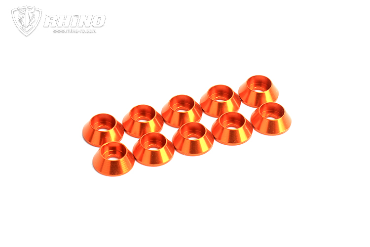 M3 Countersunk Washer (Orange) 10 pcs