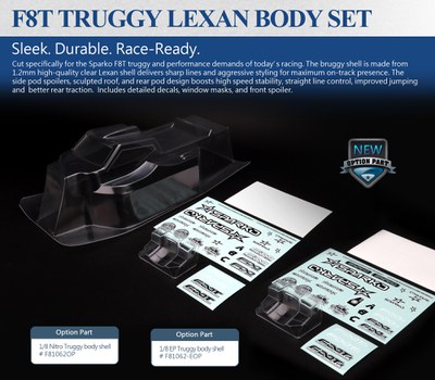 SPARKO F8T BRUGGY LEXAN BODY SET